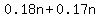 0.18n%2B0.17n