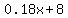 0.18x%2B8