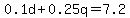 0.1d%2B0.25q=7.2