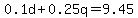 0.1d%2B0.25q=9.45