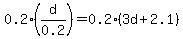 0.2%28d%2F0.2%29=0.2%283d%2B2.1%29