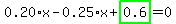 0.20%2Ax-0.25%2Ax%2Bhighlight_green%28+0.6+%29=0