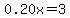 0.20x+=+3