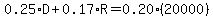 0.25%2AD%2B0.17%2AR=0.20%2A%2820000%29