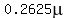 0.2625mu