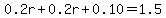 0.2r%2B0.2r%2B0.10=1.5