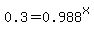0.3=0.988%5Ex