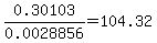 0.30103%2F0.0028856=104.32