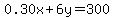 0.30x%2B6y=300