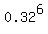 0.32%5E6