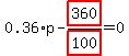 0.36%2Ap-highlight_red%28+360+%29%2Fhighlight_red%28+100+%29=0