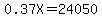 0.37X+=+24050