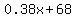 0.38x%2B68