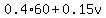 0.4%2A60%2B0.15v