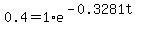 0.4+=+1%2Ae%5E%28-0.3281t%29