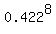 0.422%5E8