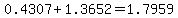 0.4307%2B1.3652=1.7959