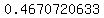 0.4670720633%2Fsin%28%2236%B0%22%29