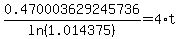 0.470003629245736%2Fln%281.014375%29=4%2At
