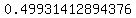 0.49931412894376