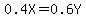 0.4X+=+0.6Y