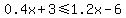 0.4x%2B3+%3C=+1.2x-6