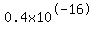0.4x10%5E-16