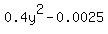 0.4y%5E2-0.0025