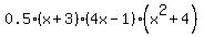 0.5%2A%28x%2B3%29%2A%284x-1%29%2A%28x%5E2%2B4%29