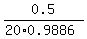 0.5%2F%2820%2A0.9886%29