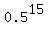 0.5%5E15
