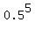 0.5%5E5