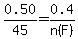 0.50%2F45=0.4%2Fn%28F%29