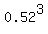 0.52%5E3