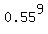 0.55%5E9
