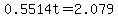 0.5514t=+2.079