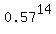 0.57%5E14