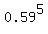 0.59%5E5