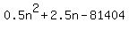0.5n%5E2%2B2.5n-81404