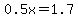 0.5x++=+1.7