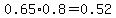 0.65%2A0.8=0.52
