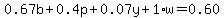 0.67b%2B0.4p%2B0.07y%2B1%2Aw=0.60