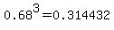 0.68%5E3+=+0.314432