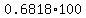 0.6818%2A100
