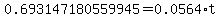 0.693147180559945=0.0564%2At