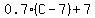 0.7%28C-7%29%2B7