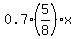0.7%2A%285%2F8%29x