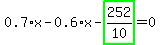 0.7%2Ax-0.6%2Ax-highlight_green%28+252%2F10+%29=0