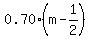 0.70%28m-1%2F2%29