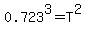 0.723%5E3+=+T%5E2